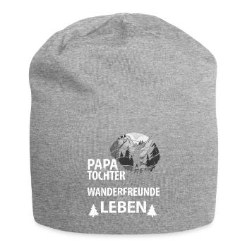 Papa Tochter Wanderfreunde fürs leben Vatertag - Jersey-Beanie - Grau meliert - Vorne
