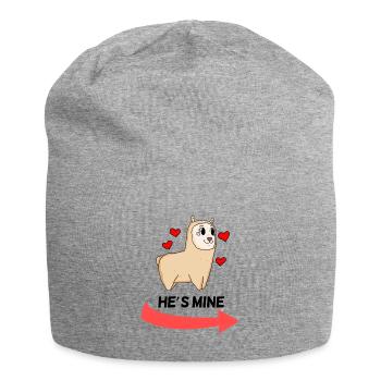 He is Mine - Partnerlook 1 - Bonnet en jersey - gris chiné - Devant