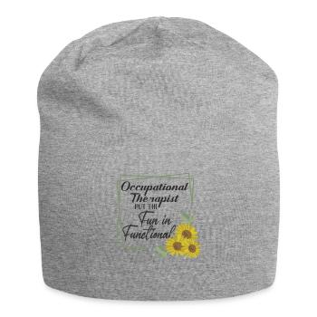 Ergotherapeutin Ergo Ergotherapeut Therapeut - Jersey-Beanie - Grau meliert - Vorne