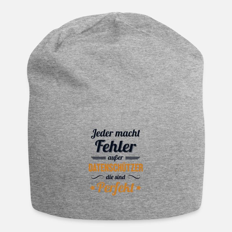 Datenschützer sind Perfekt Datenschutz Experte - Jersey-Beanie - Grau meliert
