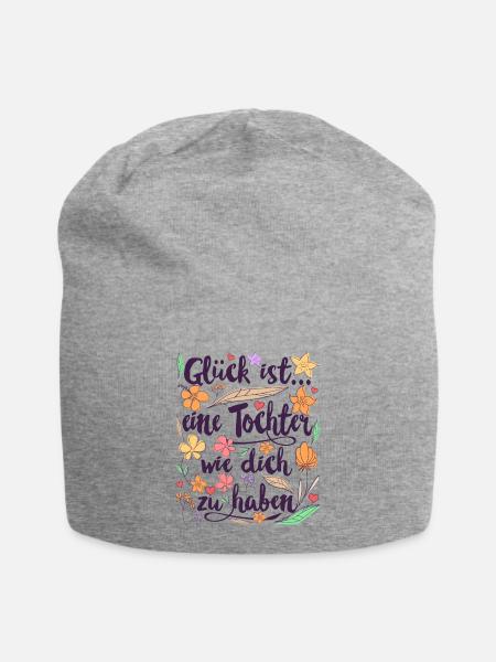 Tochter Geschenk für Töchter Geschenke - Jersey-Beanie - Grau meliert