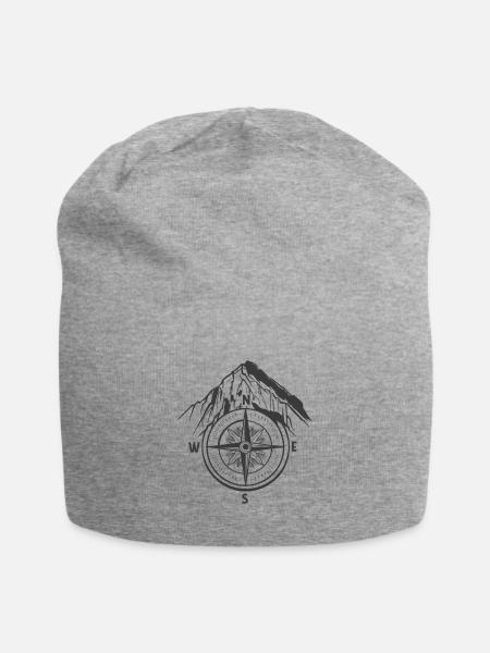 BOUSSOLE GUIDE MONTAGNE - Bonnet en jersey - gris chiné