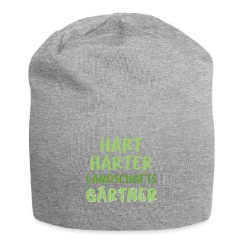 Hart Härter Landschaftsgärtner Job Arbeit - Jersey-Beanie - Grau meliert - Vorne