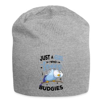 Wellensittich - Jersey-Beanie - Grau meliert - Vorne