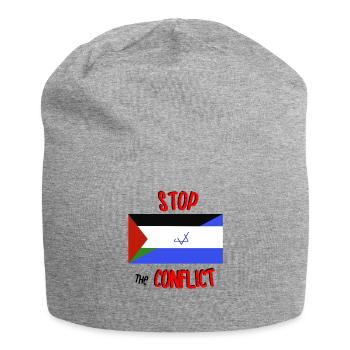 Palestine Israël Gaza Stop au conflit - Bonnet en jersey - gris chiné - Devant