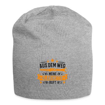 Aus dem Weg Meine Klarinette ruft Klarinettist - Jersey-Beanie - Grau meliert - Vorne