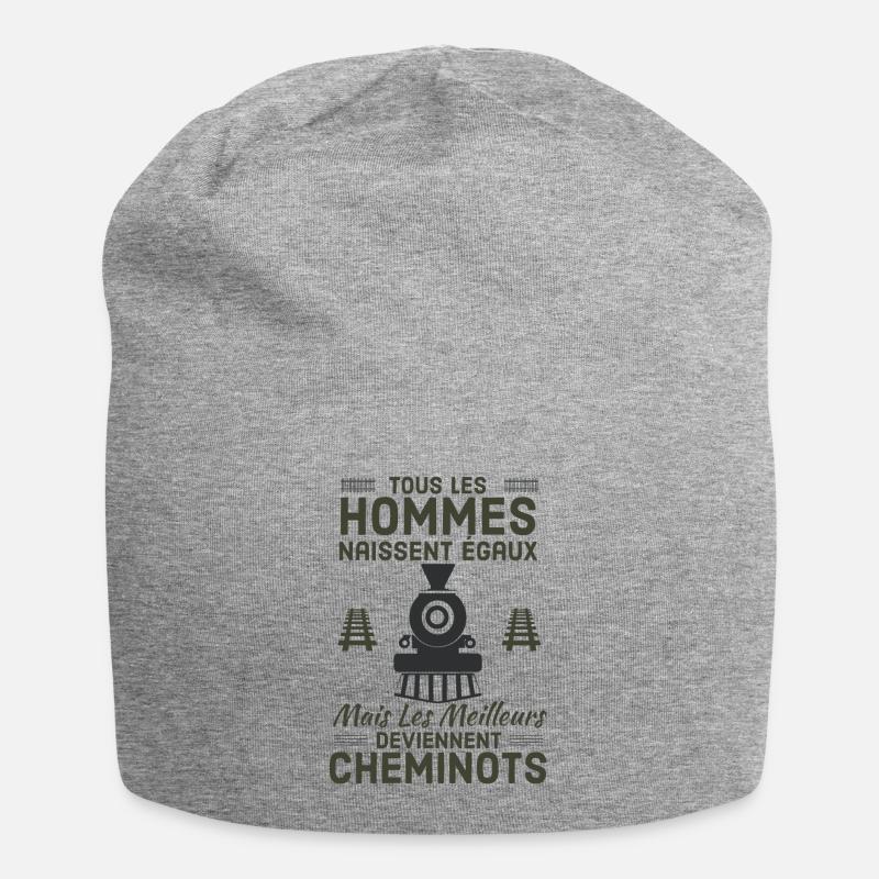 Cheminot - Bonnet en jersey - gris chiné
