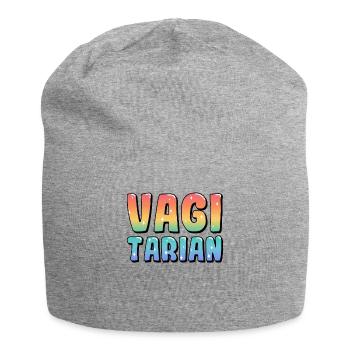 Vagitarian Lesbian LGBT Lesbian Pride - Jersey Beanie - heather grey - Front