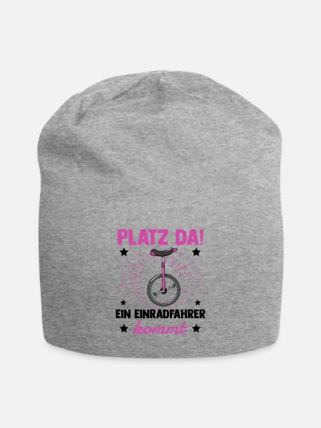 Einrad - Jersey-Beanie - Grau meliert