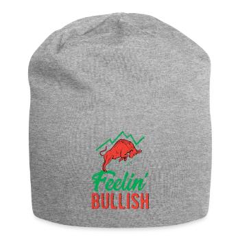 Aktienmarkt Aktien Trading Börse Aktienhandel - Jersey-Beanie - Grau meliert - Vorne