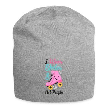 Skates Skating Rollerskater Inlineskater Inliner - Jersey Beanie - heather grey - Front