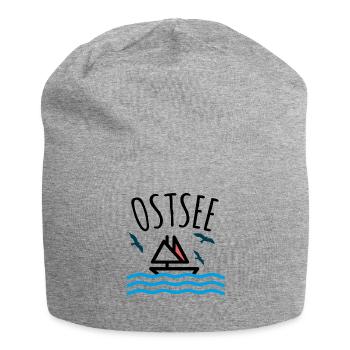 Ostsee - Jersey-Beanie - Grau meliert - Vorne