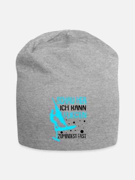 Windsurfen mit Foil Foilsurfen - Jersey-Beanie - Grau meliert