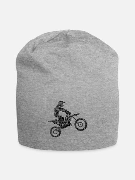 Motocross - Bonnet en jersey - gris chiné