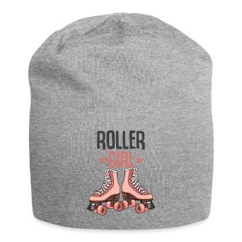Roller skate girls - Jersey Beanie - heather grey - Front