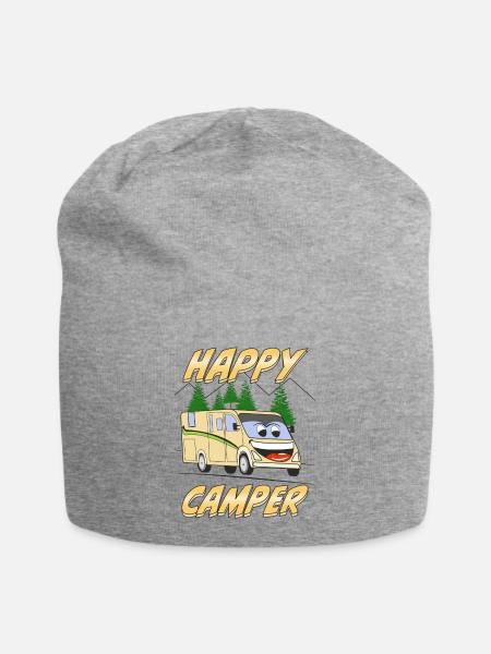 CAMBINGMOBIL HAPPY CAMPER - Jersey-Beanie - Grau meliert