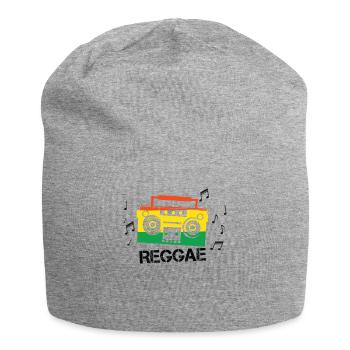 Reggae Beat - Jersey Beanie - heather grey - Front