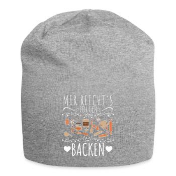 Mir reichts ich geh backen Hobbybäcker Torten - Jersey-Beanie - Grau meliert - Vorne