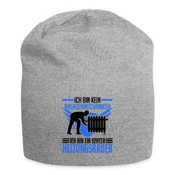 Heizungsbauer Heizungsbau Anlagenmechaniker - Jersey-Beanie - Grau meliert - Vorne