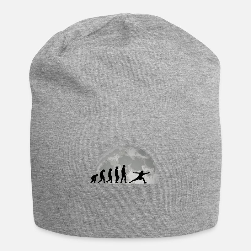 Fechten Evolution Mond Fechter Sportfechter - Jersey-Beanie - Grau meliert