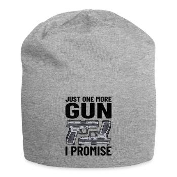 GUN RIGHTS GUN LOVER 2ND AMENDMENT: one more gun - Jersey Beanie - heather grey - Front