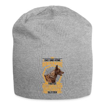 Hollandse Herder Glitzer Holländischer Schäferhund - Jersey-Beanie - Grau meliert - Vorne