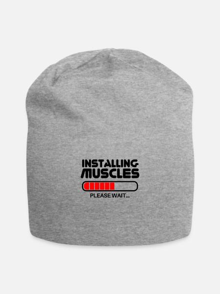 Installing Muscles - Jersey-Beanie - Grau meliert