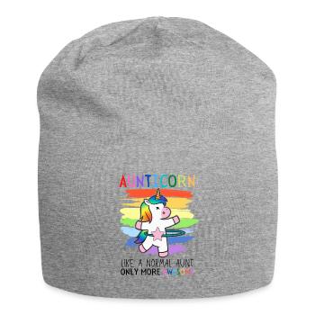Aunticorn Tate De Licorne Mature Dabbing Unicorn Fun - Bonnet en jersey - gris chiné - Devant
