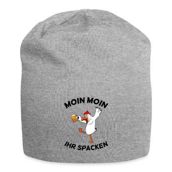 Betrunkene Möwe - Jersey-Beanie - Grau meliert - Vorne
