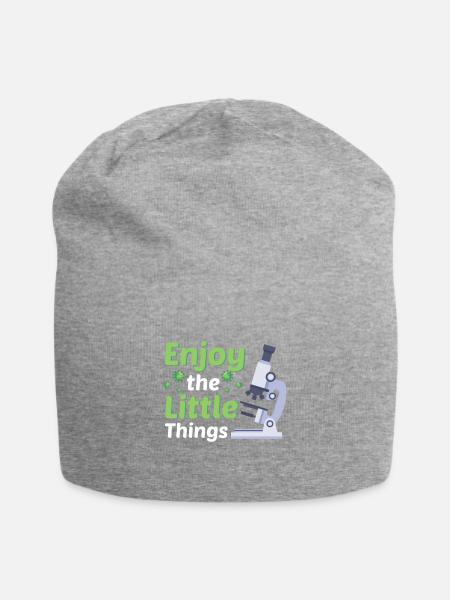 Mikrobiologie Biologie Student Biologe Labor - Jersey-Beanie - Grau meliert