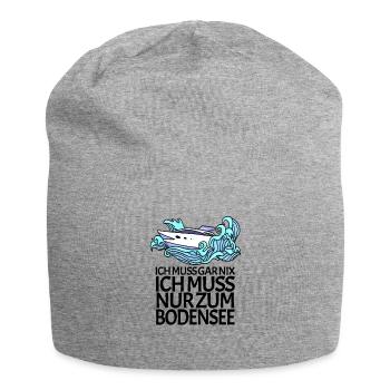 Bodensee - Jersey-Beanie - Grau meliert - Vorne