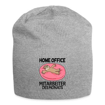 Mitarbeiter des Monats - Jersey-Beanie - Grau meliert - Vorne