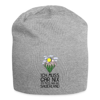 Sauerland - Jersey-Beanie - Grau meliert - Vorne