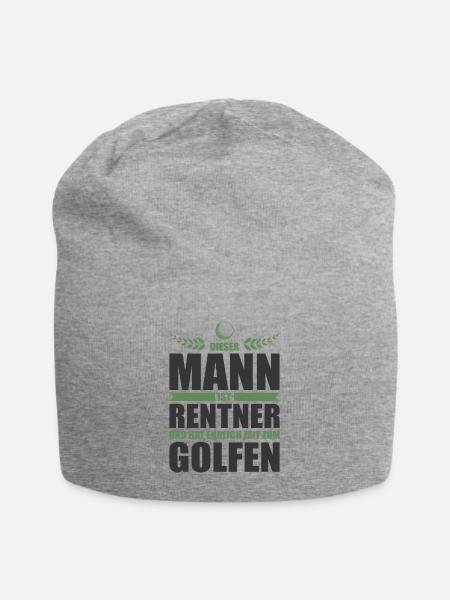 Rentner Rente Golf Golfspieler Pension Ruhestand - Jersey-Beanie - Grau meliert