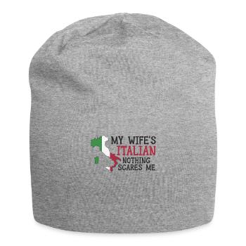 Épouse Italie Italienne Italienne - Bonnet en jersey - gris chiné - Devant