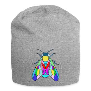 Fliege - Jersey-Beanie - Grau meliert - Vorne