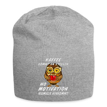 EULE KAFFEE KOMMT AN STELLEN - Jersey-Beanie - Grau meliert - Vorne