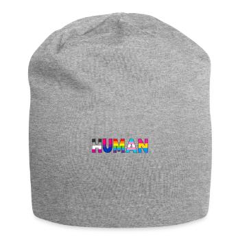 HUMAN LGBT Flag Gay Pride Month Transgenre Rainbo - Bonnet en jersey - gris chiné - Devant