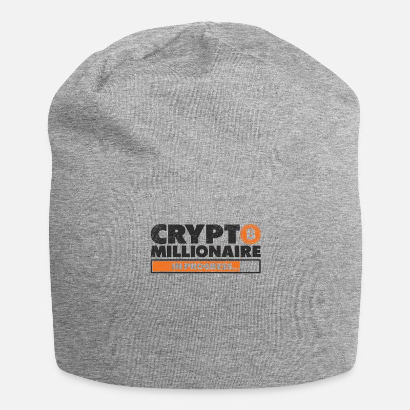 Bitcoin Miner Kryptowährung Bitcoin Mining Miner - Jersey-Beanie - Grau meliert