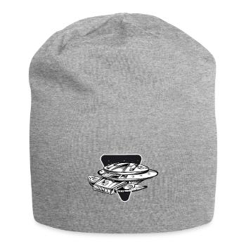 Space Raumschiff - Jersey-Beanie - Grau meliert - Vorne