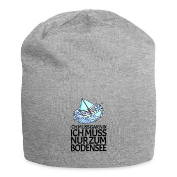 Bodensee - Jersey-Beanie - Grau meliert - Vorne