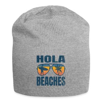 Hola Beaches plage vacances dété lunettes de soleil - Bonnet en jersey - gris chiné - Devant