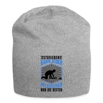 Studieren kann jeder Pflasterer nur die Besten - Jersey-Beanie - Grau meliert - Vorne
