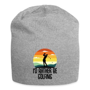 Golf Golfer Golfer Vintage Golf Club Gift - Jersey Beanie - heather grey - Front
