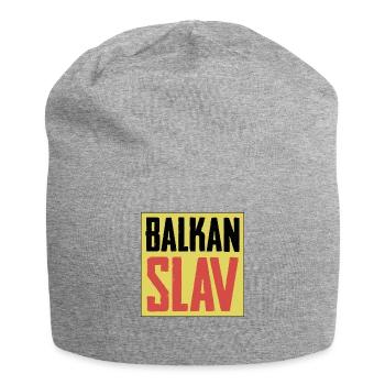 Balkan slav Geschenk Jugoslawien SFRJ Jugo - Jersey-Beanie - Grau meliert - Vorne