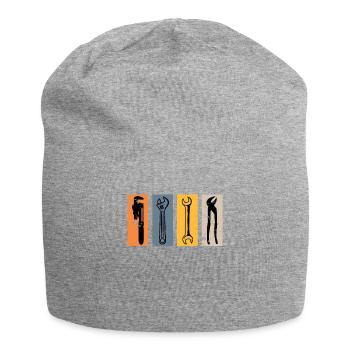 Plombier outil de visseuse artisan - Bonnet en jersey - gris chiné - Devant