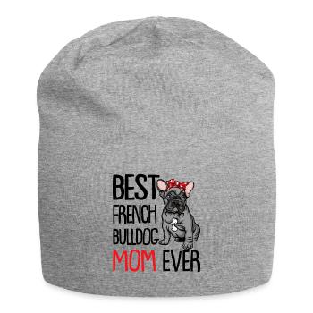 French Bulldog - Jersey Beanie - heather grey - Front