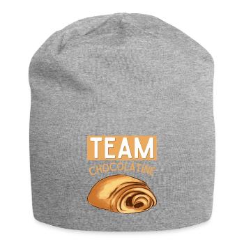 Team chocolatine T-Shirt Anti Pain au Chocolat - Bonnet en jersey - gris chiné - Devant
