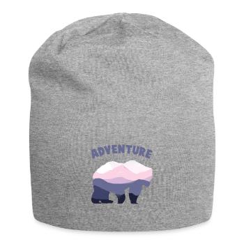 mountains - Jersey Beanie - heather grey - Front