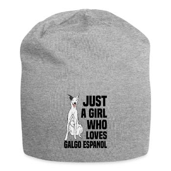 Galgo Espanol - Jersey-Beanie - Grau meliert - Vorne